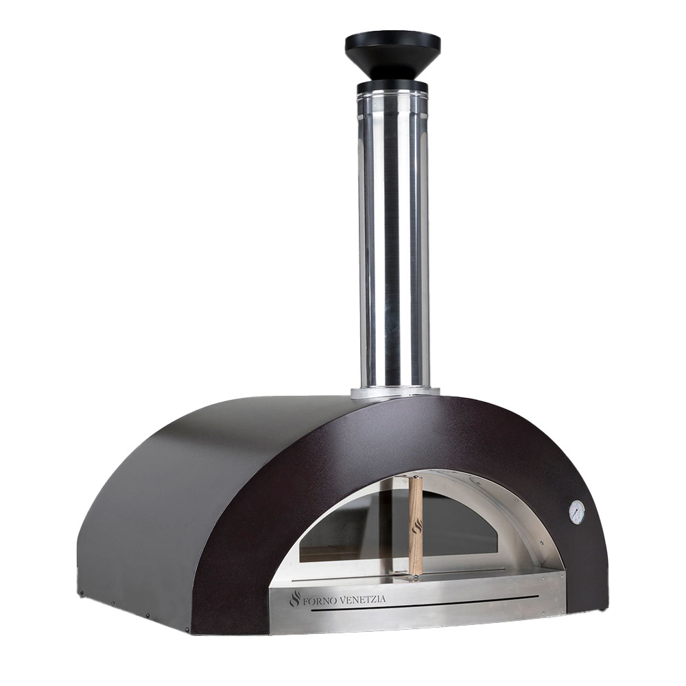 overview photo FVBEL200C oven - still chimney, copper body