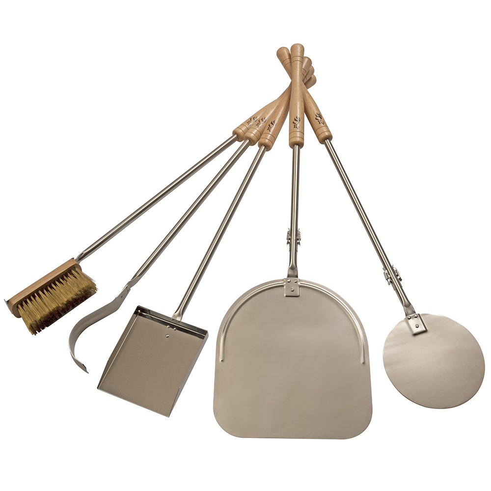 5 Piece set Complete Oven Kit with Detachable large and small peels